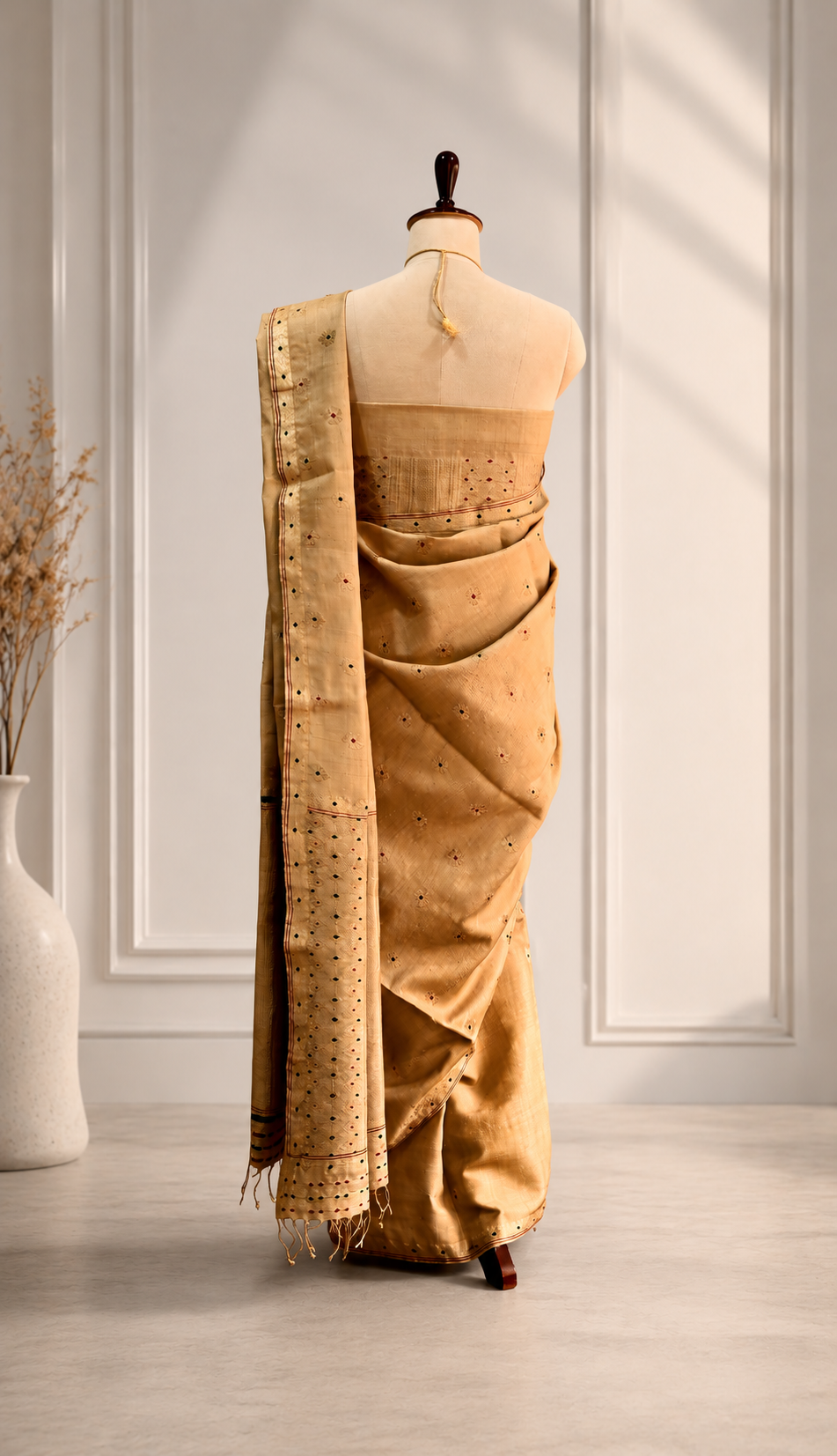 MUGA SAREE FLORAL - Image 6