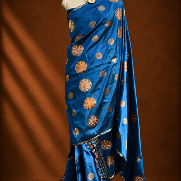 Alternative view of MULBERRY BLUE MEKHELA CHADOR