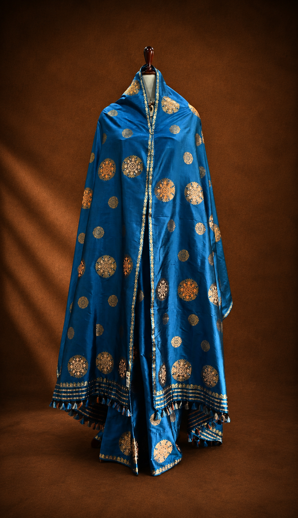 MULBERRY BLUE MEKHELA CHADOR
