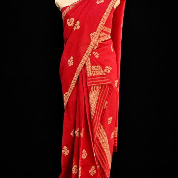 Alternative view of COTTON SILK MEKHELA CHADOR