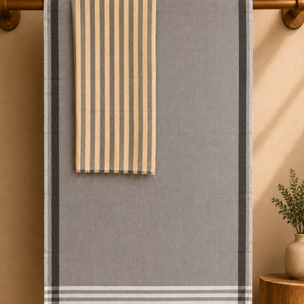 Alternative view of COTTON BATH TOWEL WITH COTTON FACE TOWEL (COMBO)