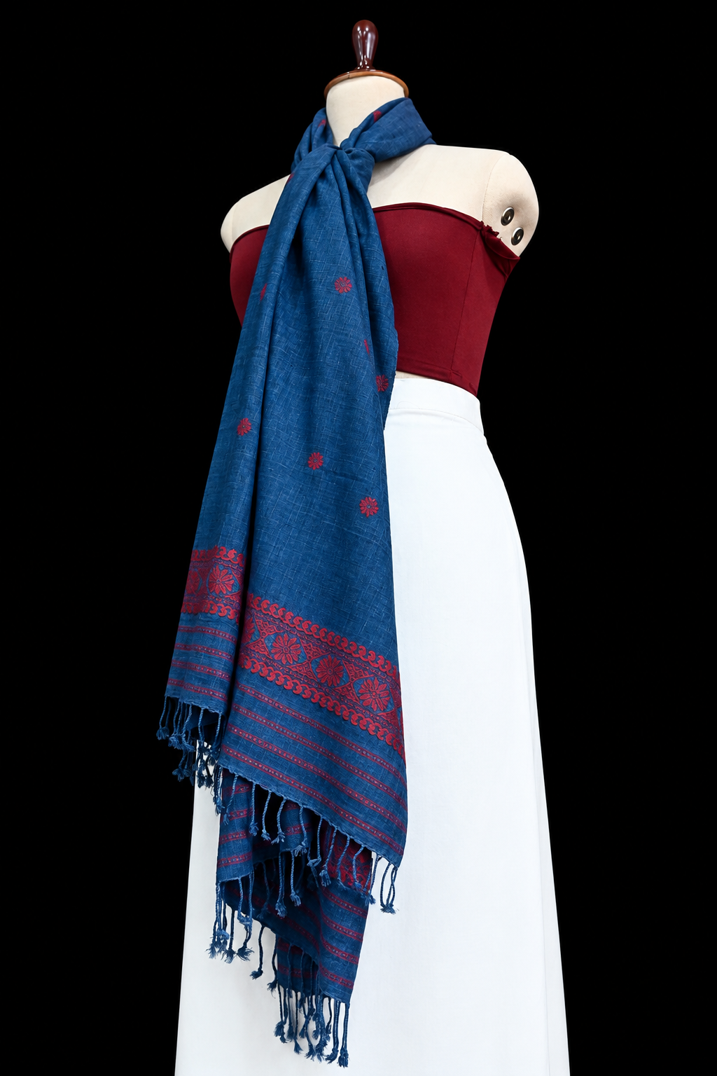 ERI SHAWL INDIGO - Image 2