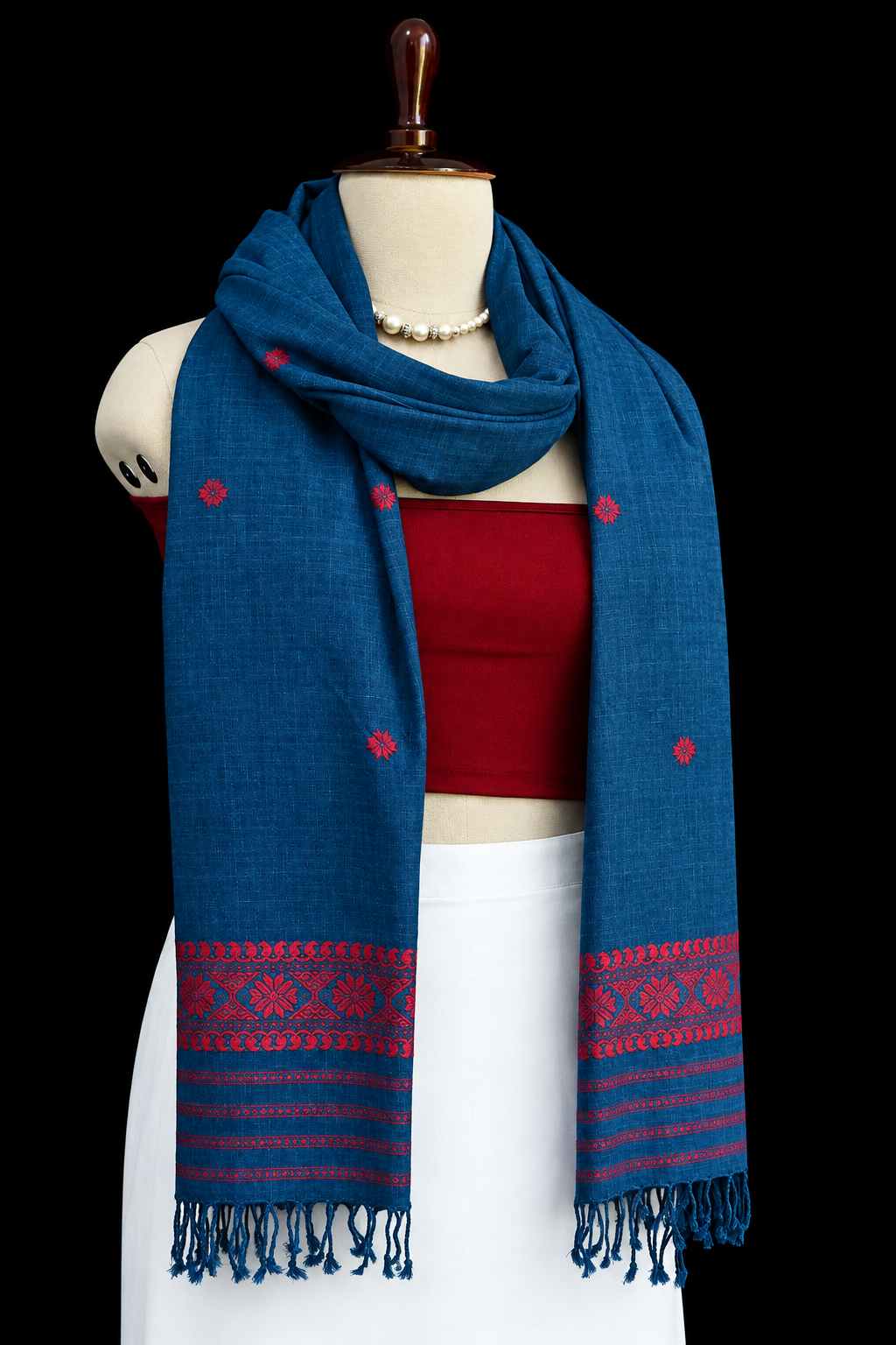 ERI SHAWL INDIGO - Image 3