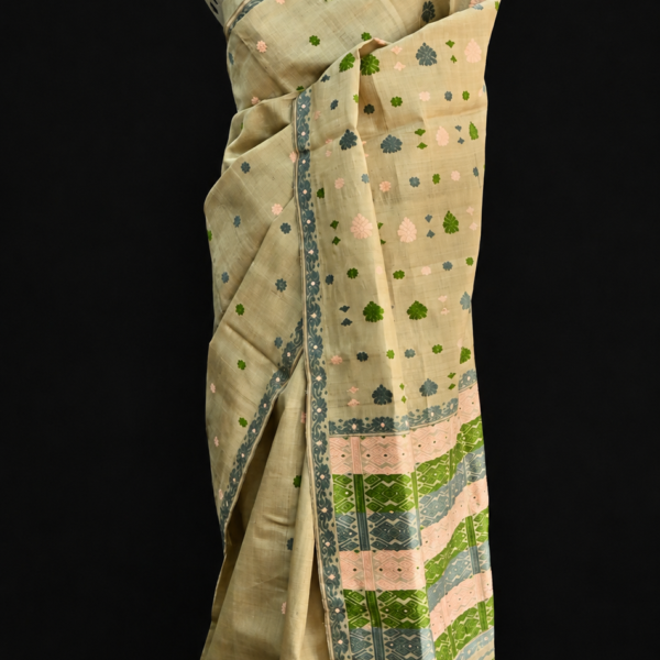 Alternative view of MUGA SAREE MULTICOLOR