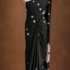 MULBERRY SILK SAREE BLACK - Image 3